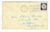 USA 1961  Pole Station Antarctica Postmark tieing stamps to cover.