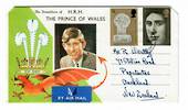 GREAT BRITAIN 1966 Tourist Publication issued for the Investiture of the Prince of Wales. - 31181 - FDC