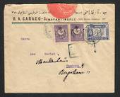 TURKEY Cover to Germany. Red seal. - 31210 - PostalHist