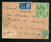 FRANCE 1951 Registered Cover to Germany. - 31254 - PostalHist
