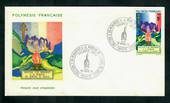 FRENCH POLYNESIA 1971 Monument of de Gaulle on first day cover. - 31268 - FDC