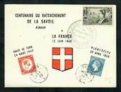 FRANCE 1960 Centenary of the Attachment of Savoy to France on first day card. - 31271 - FDC