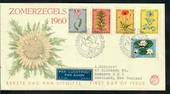 NETHERLANDS 1960 Cultural Health and Social Welfare Funds. Set of 5 on first day cover. - 31300 - FDC