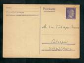 GERMANY 1941 Postkarte mit Antwortkarte 6 pf Purple. - 31336 - PostalHist