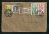 WEST BERLIN 1956 Letter to New Zealand with full set of the 1955 Bishopric set. Regular mail. - 31341 - PostalHist