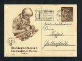 GERMANY 1938 Winter Relief Fund Postcard 6pf+4pf Brown. - 31357 - PostalStaty