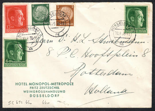 GERMANY 1938 Letter to Holland. - 31361 - PostalHist