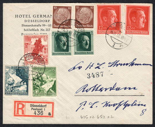GERMANY 1935 Registered Letter from Dusseldorf. - 31362 - PostalHist