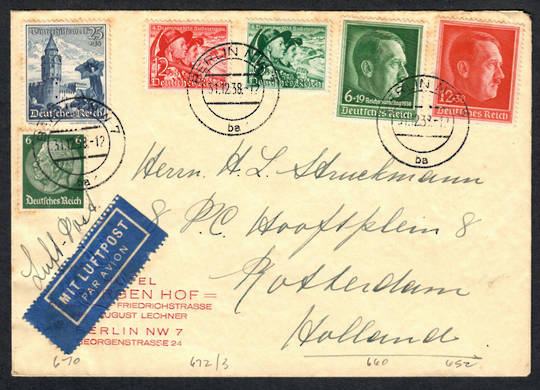 GERMANY 198 Airmail Letter to Holland. - 31364 - PostalHist
