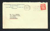 NEW ZEALAND 1958 Cover The Canterbury Terminating Building Society. - 31409 - PostalHist