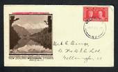 NEW ZEALAND 1935 Silver Jubilee 1d on first day cover. 1935 Pictorial illustrated cover altered by hand. - 31424 - PostalHist