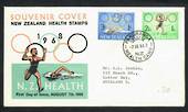 NEW ZEALAND 1968 Health. Set of 2 on first day cover postmarked at Pakuranga Health Camp. - 31449 - FDC