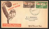 NEW ZEALAND 1947 Geo 6th Definitive Pair on illustrated first day cover. - 31463 - FDC