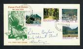 NEW ZEALAND 1975 Forest Parks. Set of 4 on illustrated first day cover. - 31496 - FDC