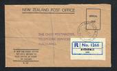 NEW ZEALAND 1972 Registered Letter Official Paid from Avondale to Auckland. - 31521 - PostalHist