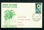 COOK ISLANDS 1965 Solar Eclipse on first day cover. - 31625 - FDC