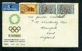 CYPRUS 1964 Airmail Letter to England. Olympic stamps. - 31630 - PostalHist