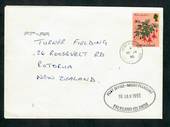 FALKLAND ISLANDS 1995 letter from Falklands to New Zealand. Nice cds 10/1/1995 Mount Pleasant Post Office and cachet applied on