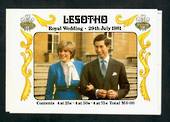 LESOTHO 1981 Royal Wedding of Prince Charles and Lady Diana Spencer. Stamp Booklet stapled ( but the staples were missed). Both