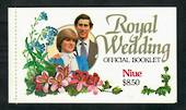 NIUE 1982 Royal Wedding Stamp Booklet. - 31671 - UHM