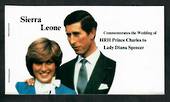 SIERRA LEONE 1981 Royal Wedding of Prince Charles and Lady Diana Spencer. Booklet. - 31683 - UHM