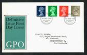 GREAT BRITAIN 1968 Machins. Set of 4 on first day cover 1/7/68. - 31701 - FDC