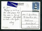 IRELAND 1971 Postcard of to New Zealand franked by Lighthouse 38p. Nice commercial postmark. - 31703 - PostalHist