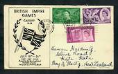 GREAT BRITAIN 1958 Empire Games. Set of 3 on first day cover. - 31707 - FDC