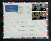 GREAT BRITAIN 1966 Westminster Abbey. Set of 2 on airmail first day cover to New Zealand from British Forces in Germany.. - 3172