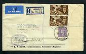 GREAT BRITAIN 1948 Registered Letter to USA with Britsh Philatelic Assn cachet. 2/3d postage. Nice item. - 31744 - PostalHist