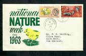 GREAT BRITAIN 1963 National Nature Week. Set of 2 on first day cover. - 31750 - FDC