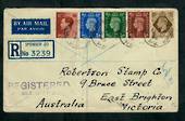 GREAT BRITAIN 1950 Registered Airmail Letter to Australia. - 31774 - PostalHist
