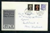 GREAT BRITAIN 1967 Elizabeth 2nd Machins issued 5/6/1967. Set of 3 on first day cover. - 31780 - FDC