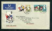 GREAT BRITAIN 1966 World Cup. Set of 3 on first day cover. - 31789 - FDC