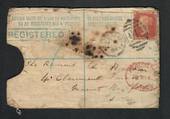 GREAT BRITAIN 1880 Registered Letter with the printed 2d Green on the reverse and 1d Red. Packenham (Suffolk) duplex cancel. Reg