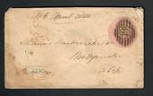 GREAT BRITAIN 1850 Letter on postal stationery to Bridgnorth. Wax seal. Poor condition. - 31826 - PostalHist
