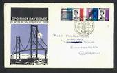 GREAT BRITAIN 1964 Forth Road Bridge. Set of 2 on illustrated first day cover with Modern Coloured Postcard of the bridge. - 318
