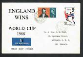 GREAT BRITAIN 1966 World Cuo Victory on first day cover airmail to New Zealand. - 31841 - FDC