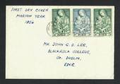 IRELAND 1954 Marian Year. Set of 2 on first day cover. Two of the 5p one of which is damaged. - 31859 - FDC