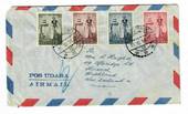 INDONESIA 1956 Bicentenary of Djokjakarta. Set of 4 on first day cover to New Zealand. - 32026 - FDC