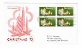 CANADA 1972 Christmas. Set of 4 on first day cover. - 32084 - FDC