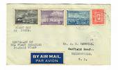 CANADA 1951 Centenary of the First Canadian Stamp. Set of 4 on first day cover airmail to New Zealand. - 32094 - FDC