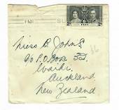 FIJI 1937 Letter to New Zealand. Slogan cancel. - 32113 - PostalHist