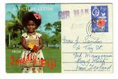 FIJI 1966 Picture Letter to New Zealand. - 32127 - PostalHist