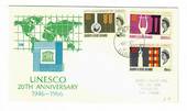 GILBERT & ELLICE ISLANDS 1966 UNESCO. Set of 3 on first day cover. - 32129 - FDC
