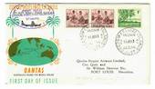 COCOS (KEELING) ISLANDS 1963 Definitive 1/- and 3d on first day cover. - 32141 - FDC