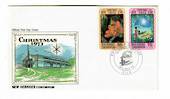 NEW HEBRIDES 1973 Christmas. Set of 2 on first day cover. - 32142 - FDC