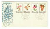 PAPUA NEW GUINEA 1966 Flowers. Set of 4 on first day cover. - 32143 - FDC