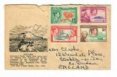 PITCAIRN ISLANDS 1951 Letter to England on souvenir cover. - 32152 - PostalHist