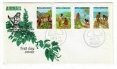 PAPUA NEW GUINEA 1971 Primary Industries. Set of 4 on first day cover. - 32183 - FDC